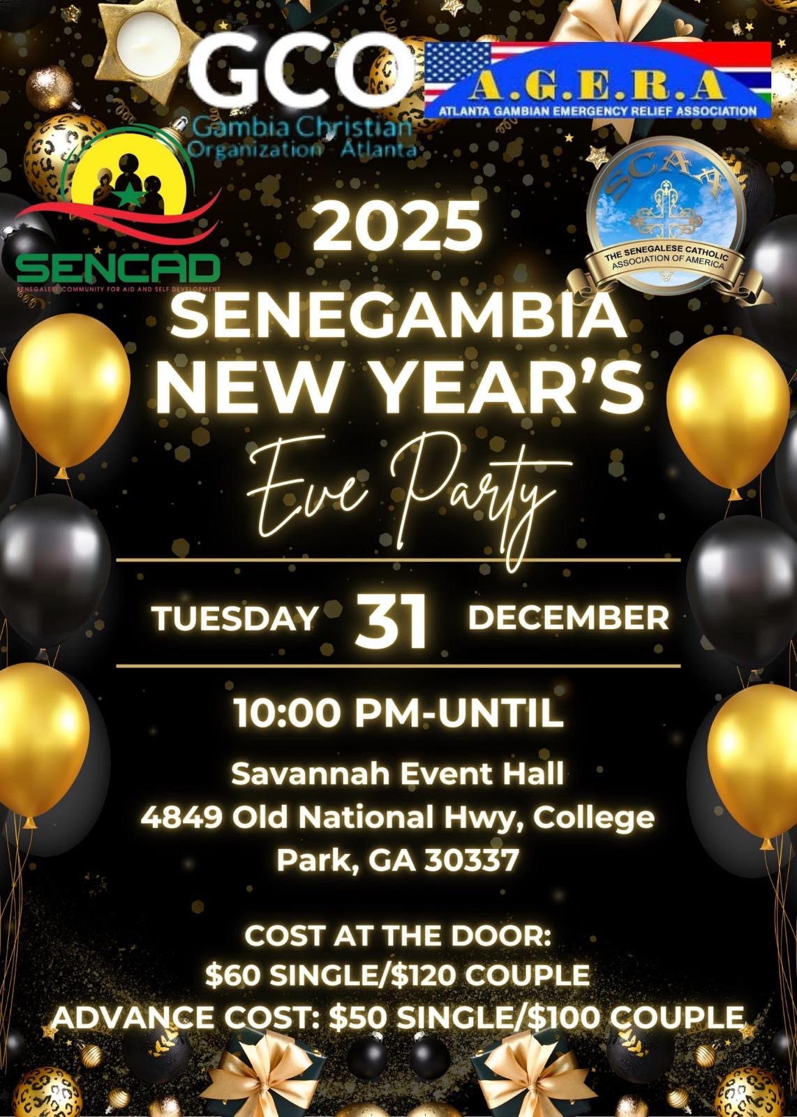 2025 Senegambia New Year's Eve Party